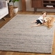 preview thumbnail 3 of 7, SAFAVIEH Hand-Woven Marbella Momka Modern & Contemporary Wool Rug 2'3" x 8' Runner - Grey - Runner