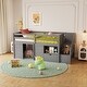 preview thumbnail 9 of 12, Modern Soidl Wood Twin Sise Low Loft Bed With Stair, Darwer, And Shelf