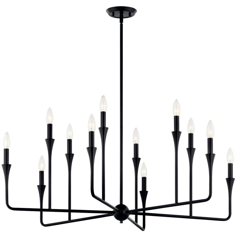 Kichler Lighting Alvaro Candle Chandelier - 39.75 - Black