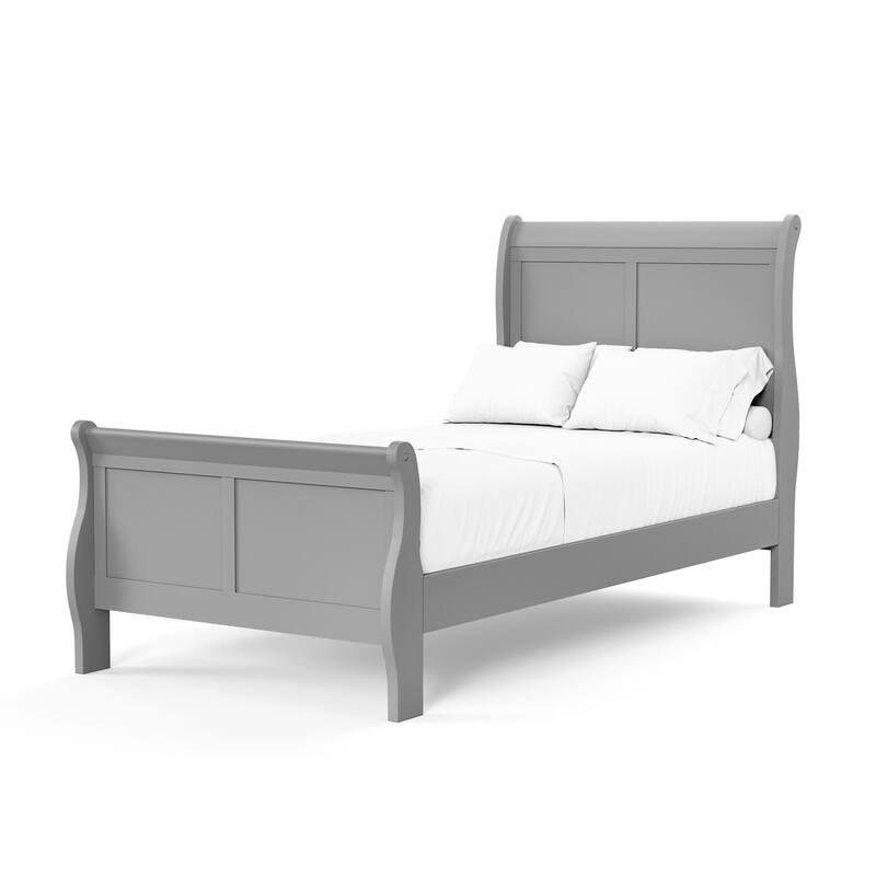 Furniture of America Mayday Traditional Solid Wood Kids 4-Piece Sleigh Bedroom Set