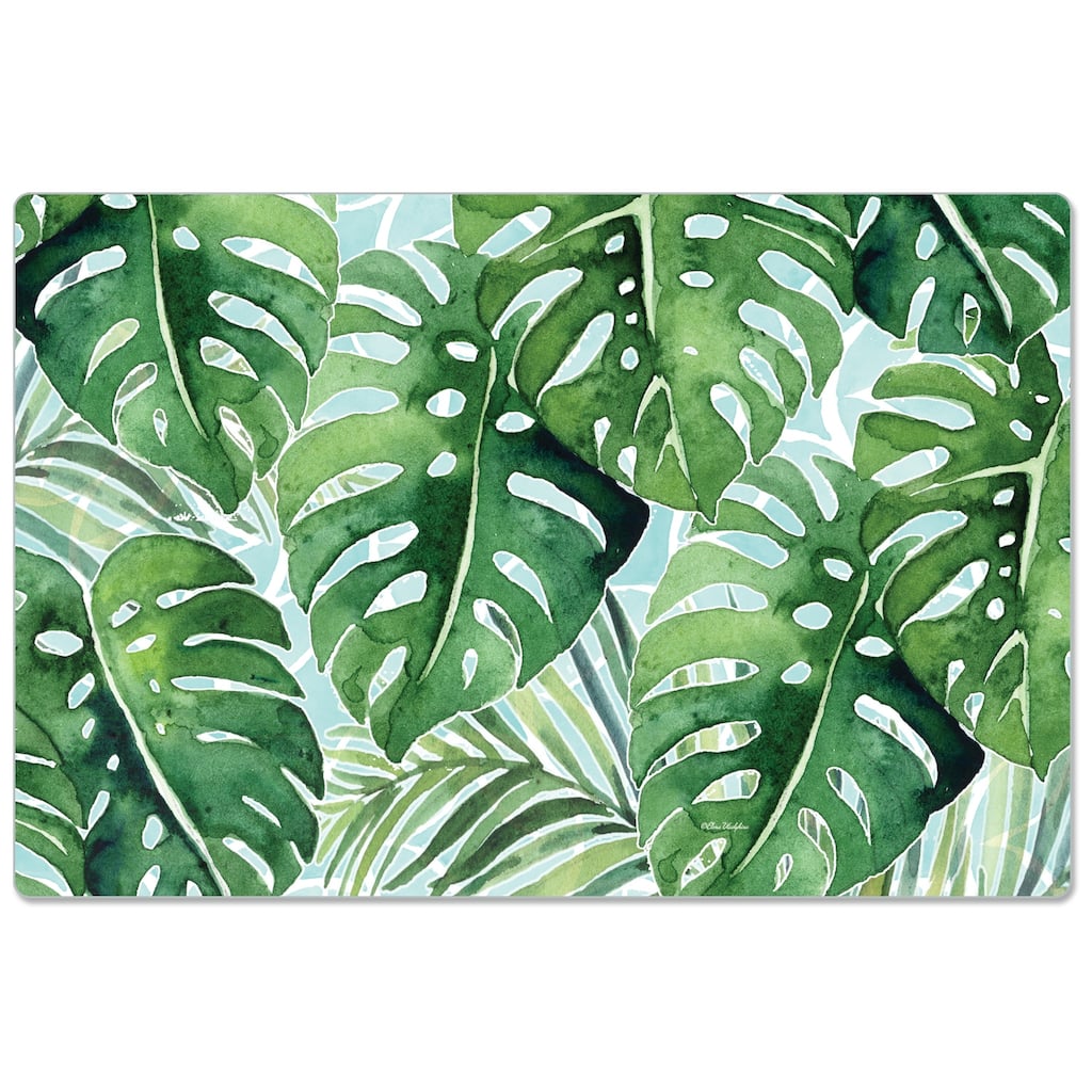 Decorative Anti-Fatigue Memory Foam Mats 30" x 20" - TROPICAL FOLIAGE - 30" x 20"