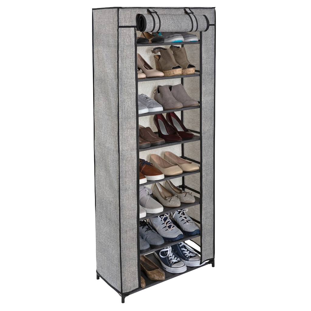 Simplify 8 Tier Shoe Organizer with Cover - 24" wide