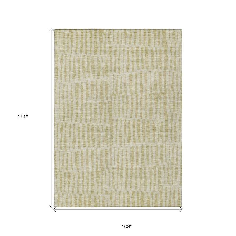 HomeRoots Striped Transitional Rectangle Outdoor Rug