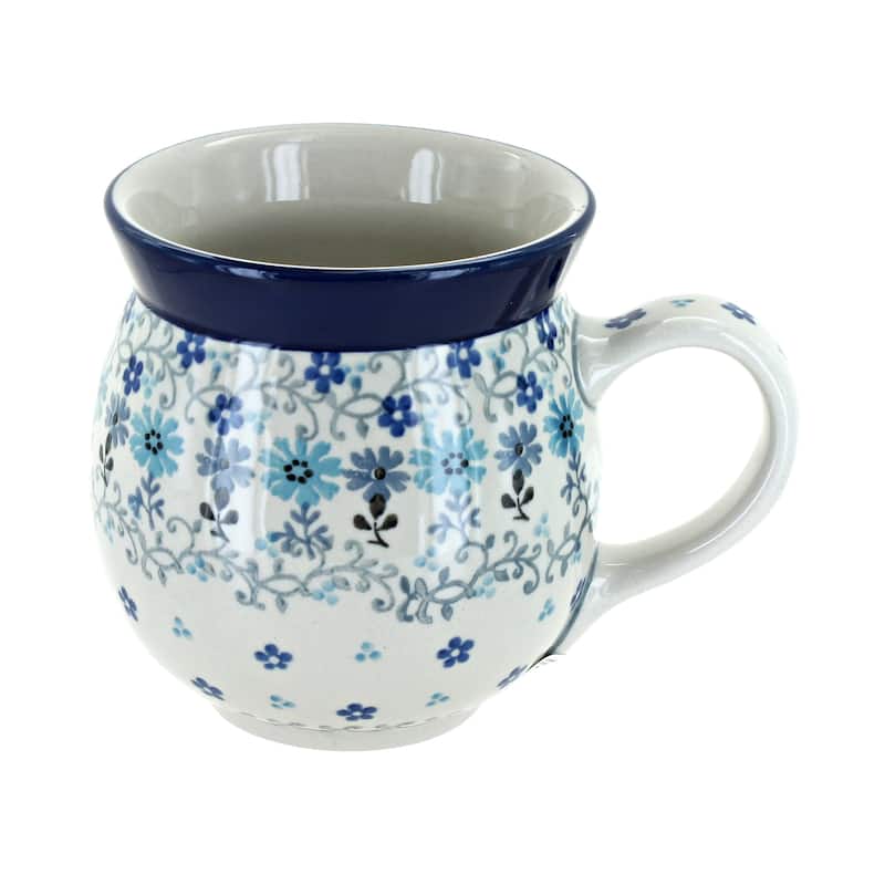 Blue Rose Polish Pottery Ceramika Artystyczna Bubble Mug - Celeste