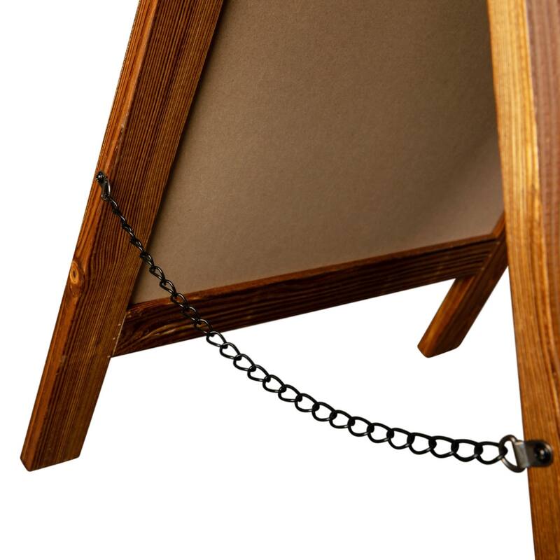 Wood A-Frame Magnetic Chalkboard Set-Markers, Stencils, and Magnets