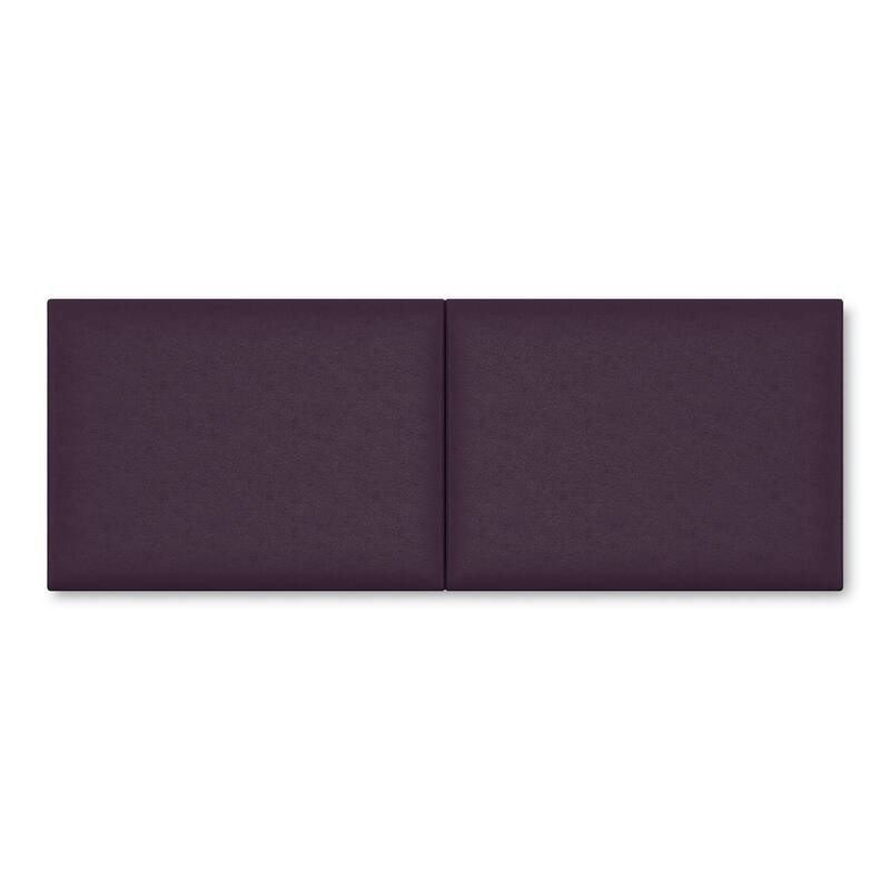 Jaxx Panelist Modern Padded Headboard in Premuim Vegan Leather - Set of 2 Wall Mounted Panels
