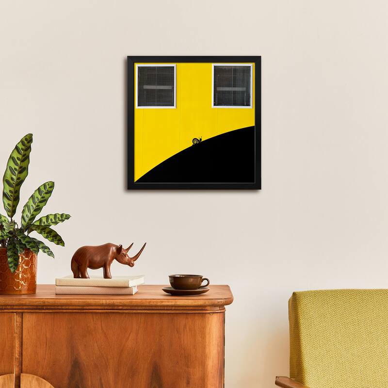 Un Caracol Aventurero Premium Framed Poster by Paco Palazon