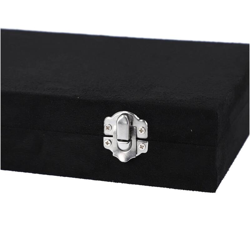 Jewelry Organiser Box Velvet with Anti Tarnish Lining Lock Mothers Day