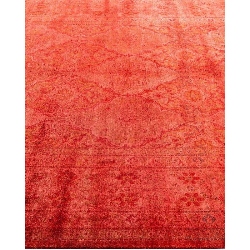 Contemporary Overdyed Wool Hand Knotted Area Rug - 6' 1" x 8' 2"