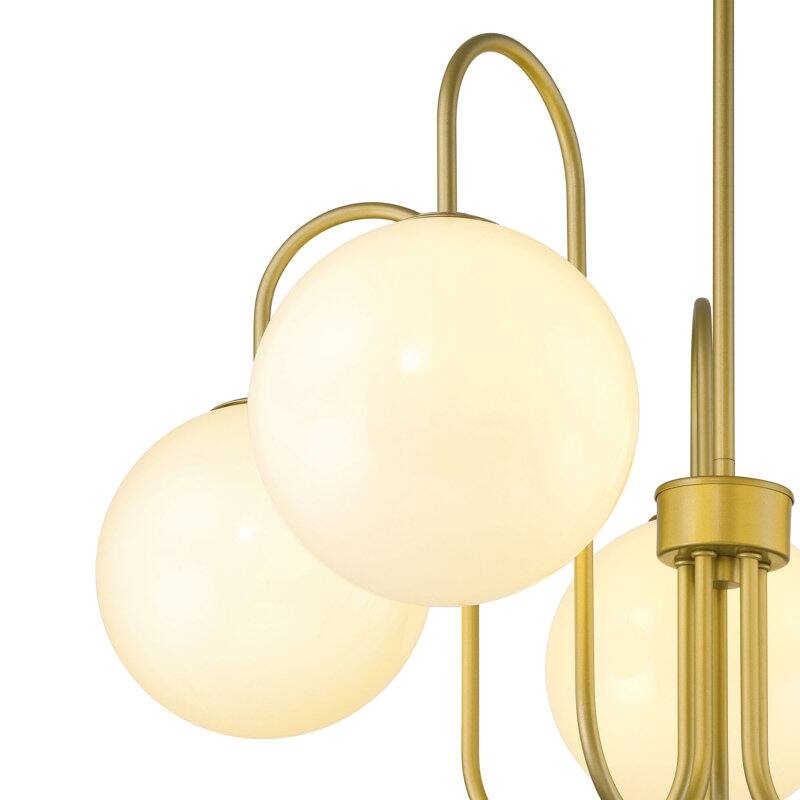 Acroma - 5 Light Gold Steel Dimmable Classic / Traditional Chandelier - N/A