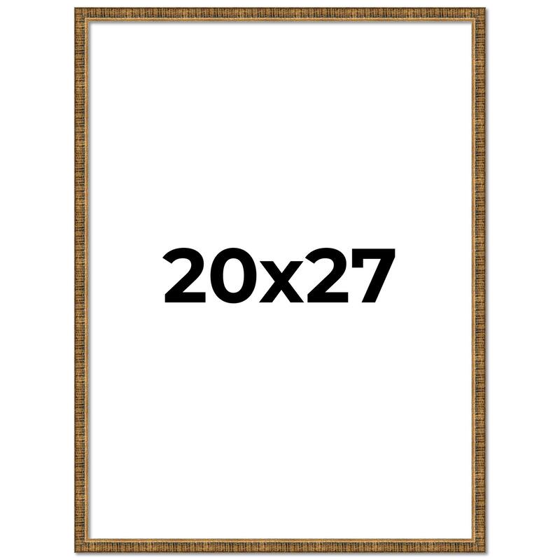 20x27 Frame Gold Kingsley Distressed Solid Wood Picture Frame Width
