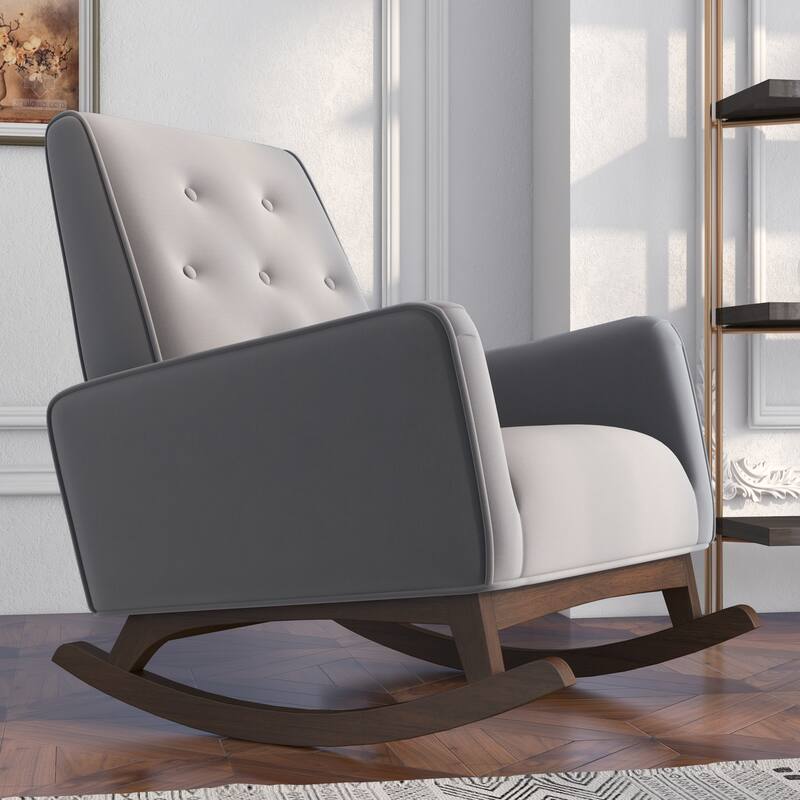 Westminister Modern Indoor Nursery Rocking Armchair for Bedroom and Livingroom