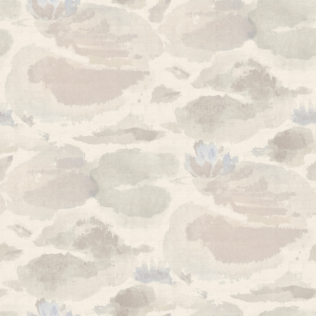 NuWallpaper Water Lily Cream Peel and Stick Wallpaper