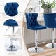 preview thumbnail 43 of 125, Velvet Upholstered Nailheads Tufted Swivel Bar Stools (Set of 6)