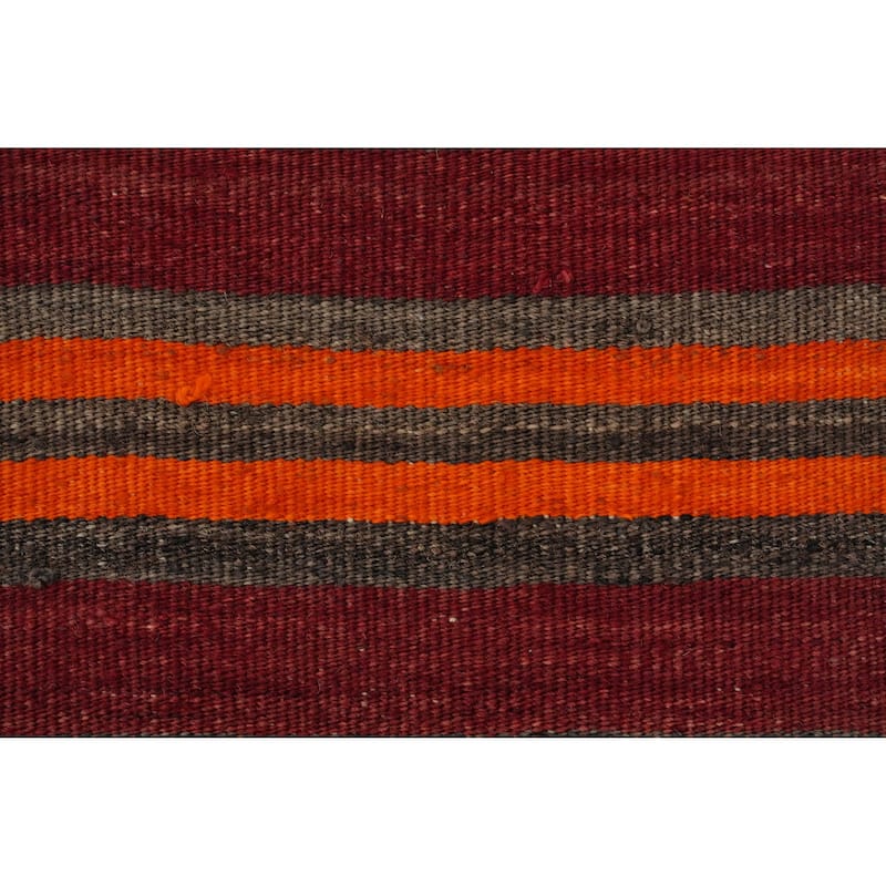 Hand Woven Oriental 100% Wool Carpet Southwestern Geometric Multi-Colored Kilim Area Rug - 11' 0'' X 5' 0''