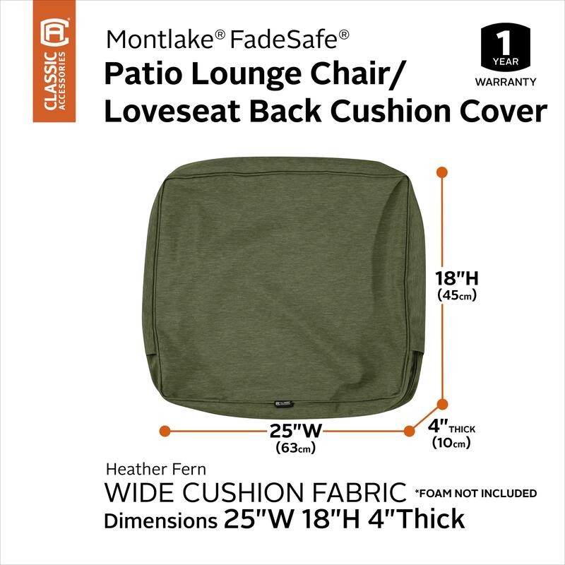 Classic Accessories Montlake Water-resistant Cushion Slip Cover