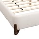 preview thumbnail 9 of 27, Christopher Knight Home Boucle Upholstered Platform Bed with Solid Wood Legs