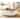 Signature Design by Ashley Wystfield Antiqued Ivory and Brown Pine Coffee Table