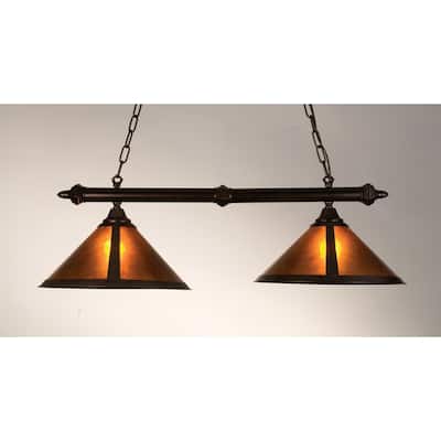 Meyda Tiffany Craftsman / Mission Island / Billiard Fixture from the