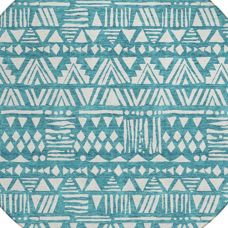 HomeRoots Southwestern Transitional Rectangle Outdoor Rug