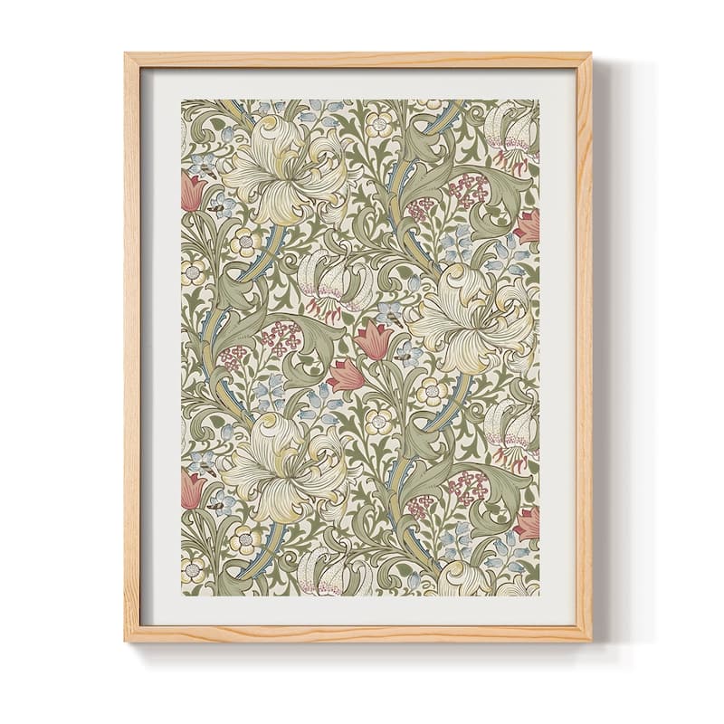 Vintage Floral Print CCCV -Framed Print