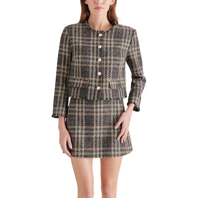 Steve Madden Cropped Tweed Jacket