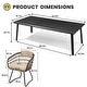 preview thumbnail 19 of 22, 7/9/11-Piece Outdoor Patio Dining Set Aluminum Rectangular Dining Table with Umbrella Hole and PE Rattan Chairs - See Picture