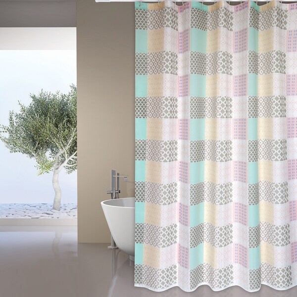 Extra Long Shower Curtain 72 x 78 Inch MSV France Polyester Fabric