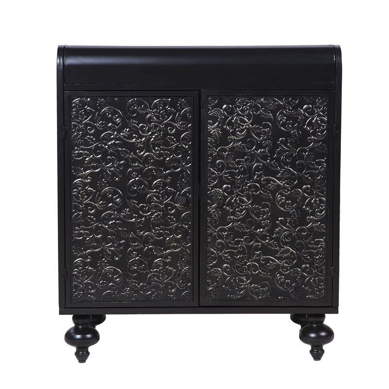 Artisan Accent Cabinet - Two-Door Sideboard with Embossed Detailing & Ample Storage Space. - 13.77in. W X27.55in.DX31.88in. H