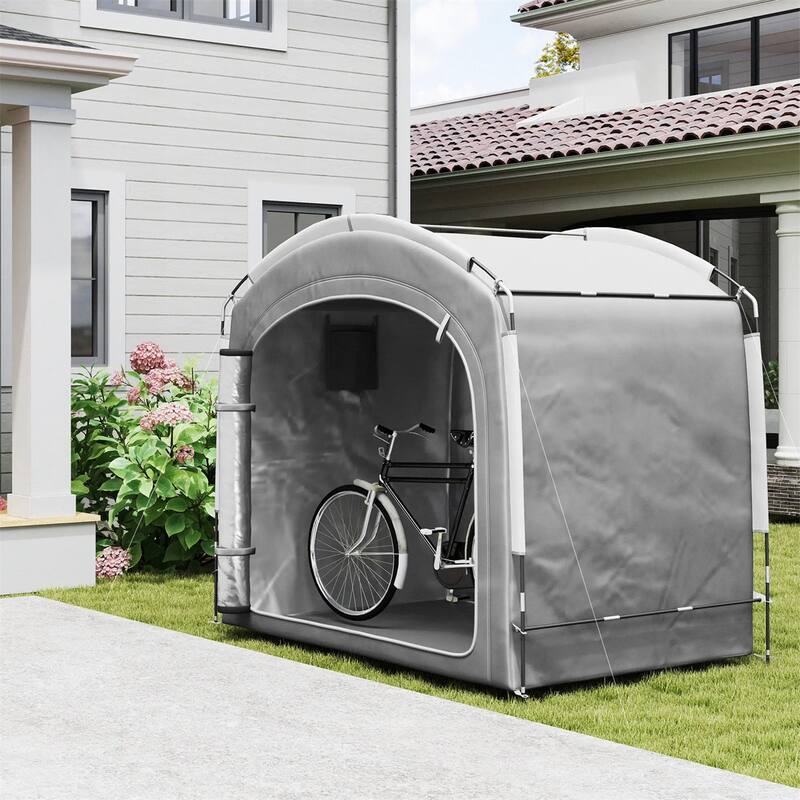 Oxford Bike Tent with Waterproof UV Protection and Pockets - 86.6" L x 59.1" W x 76.8" H