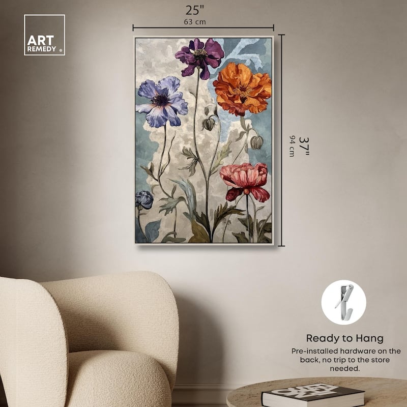 Hued Blossom III Canvas by Art Remedy
