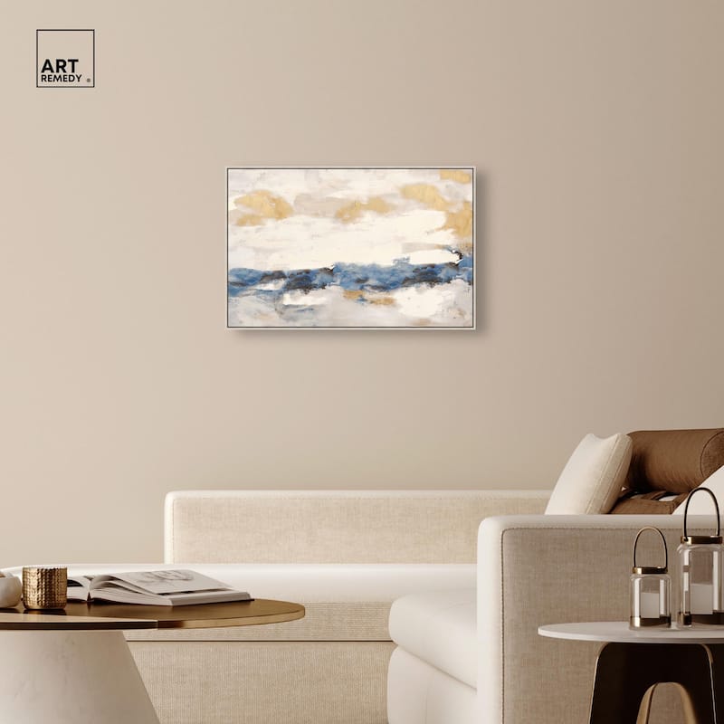 Mountain Mist Canvas Digital Abstract Art by Art Remedy