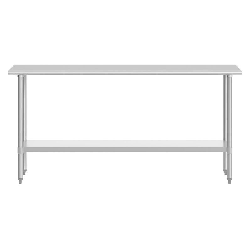Stainless Steel 18 Gauge Work Table with Undershelf