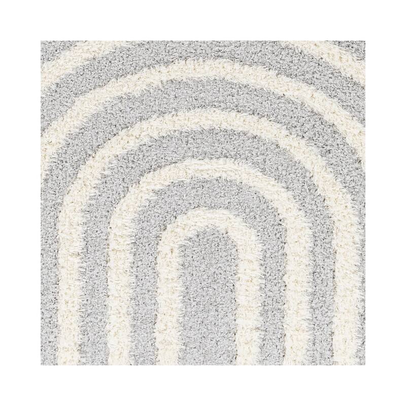 Livabliss Rodos Mod Neutral Rainbow Plush Area Rug