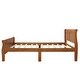 preview thumbnail 6 of 38, Solid Wood Twin Platform Bed with Sleigh Headboard - No Box Spring Needed