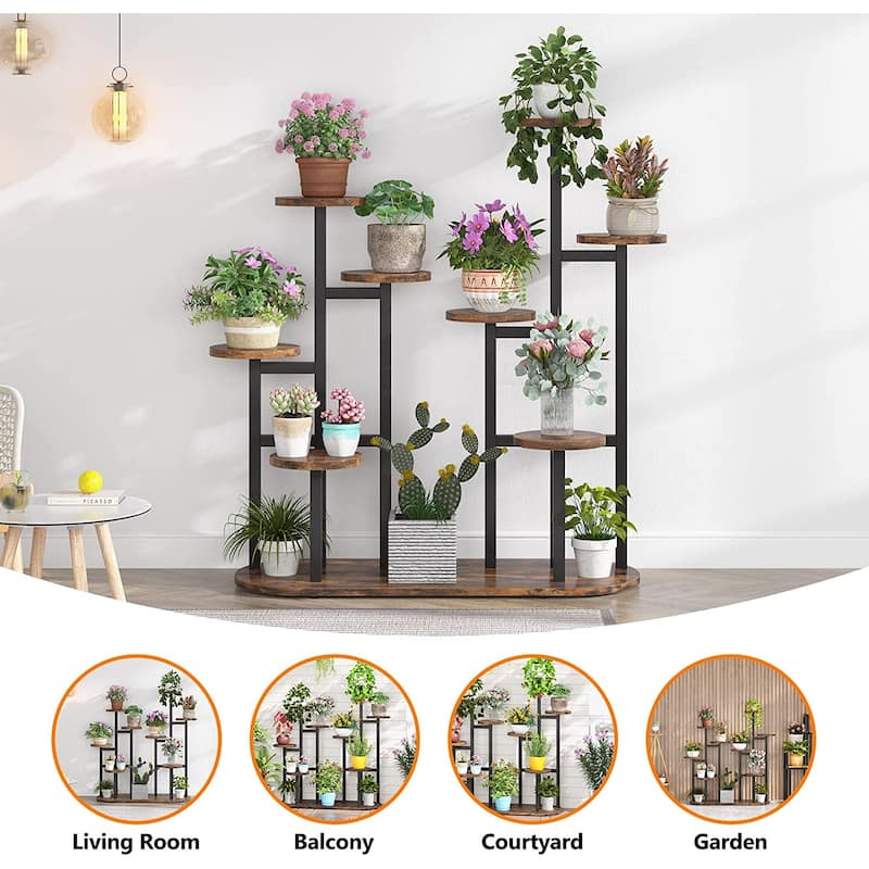 Multi-Tiered Plant Stand Plant Shelf Rack Indoor for Garden