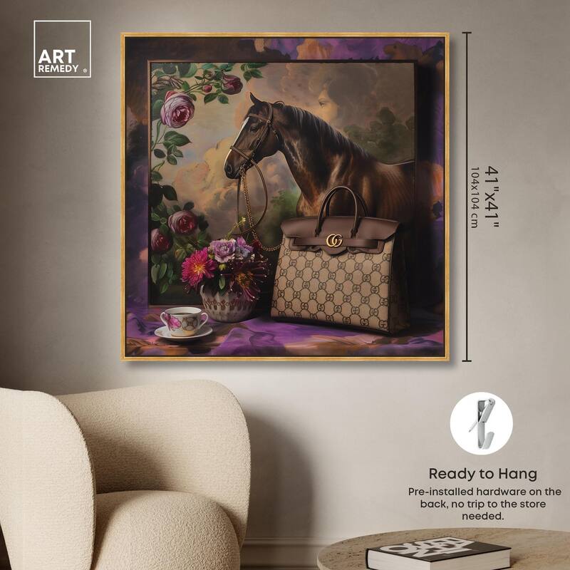 Fanciful Horse Portrait Canvas by Art Remedy