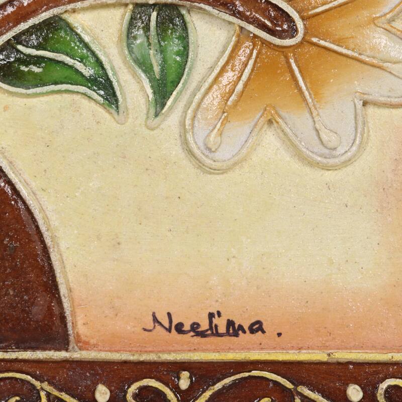 Novica Handmade Bird Song Marble Wall Art