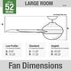 preview thumbnail 11 of 23, Hunter 52" Mill Valley Outdoor Ceiling Fan with LED Light Kit and Pull Chain - Farmhouse, Industrial, Rustic - DAMP RATED!