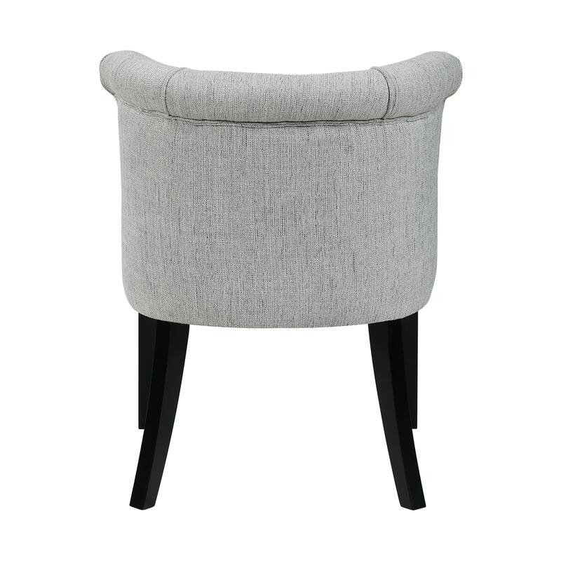 Camden 25" Textured Accent Chair - Espresso Finish Solid Wood Legs