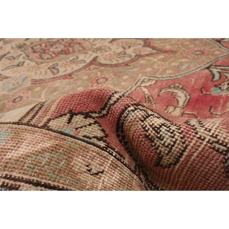ECARPETGALLERY Hand-knotted Antalya Vintage Red Wool Rug - 7'11 x 11'5