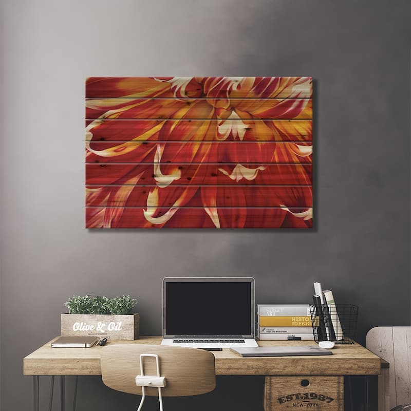 Redony Print On Wood by Yvonne Poelstra-Holzhaus - Multi-Color