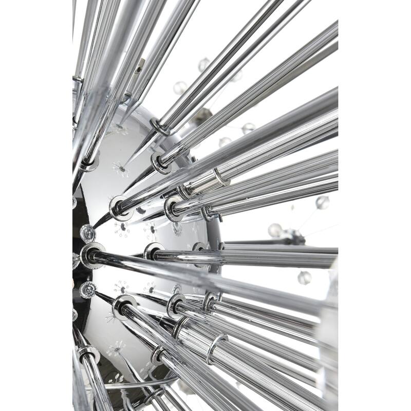Elegant Lighting 2500G44L3 Vera 74 Light 44" Wide Crystal Sputnik