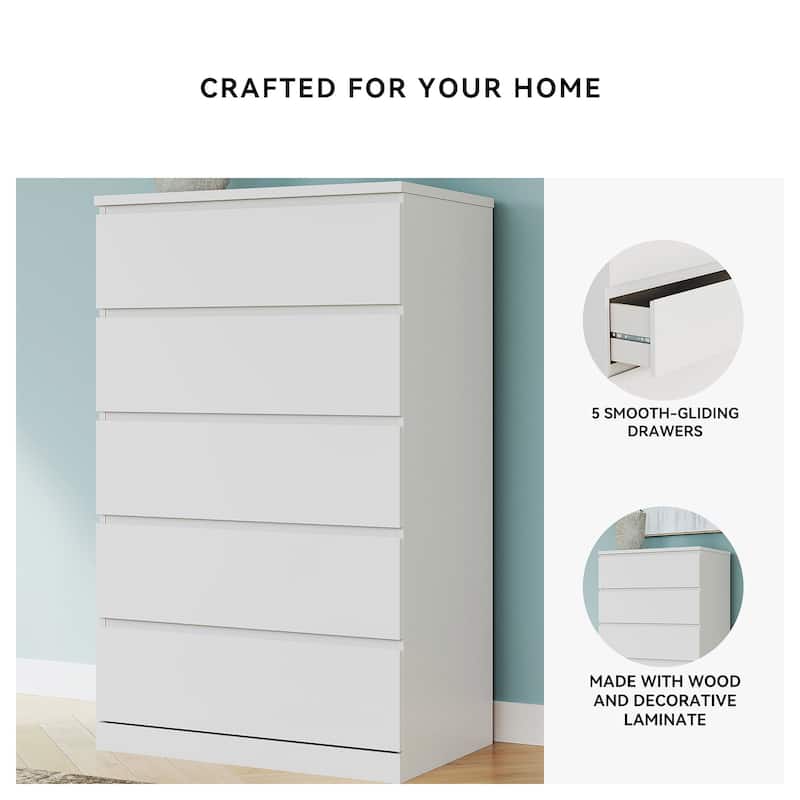 Signature Design by Ashley Onita White Chest of Drawers