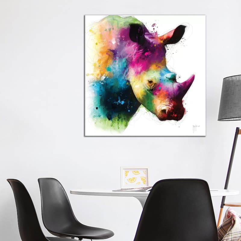 iCanvas "Rhinoceros" by Patrice Murciano Canvas Print - 37x37x1.5