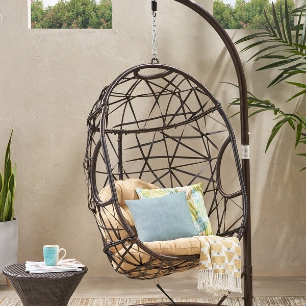 Richards Outdoor/Indoor Wicker Hanging Chair (No Stand) by Christopher