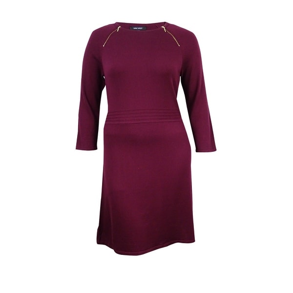 zip sweater dress