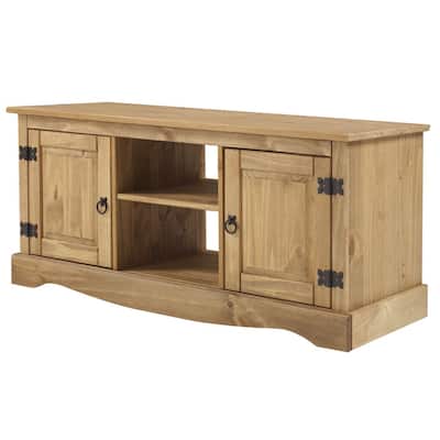 Wood TV Entertainment Stand Corona | Furniture Dash