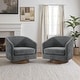 preview thumbnail 73 of 88, 31.1'' W Barrel Swivel Accent Chair (Set of 2)