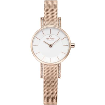 Obaku Women's Lykke White Dial Watch - V207LEVIMV - 6 (36)
